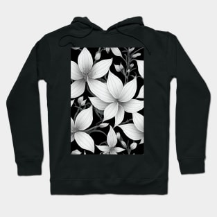 Beautiful Stylized White Flowers, for all those who love nature #171 Hoodie